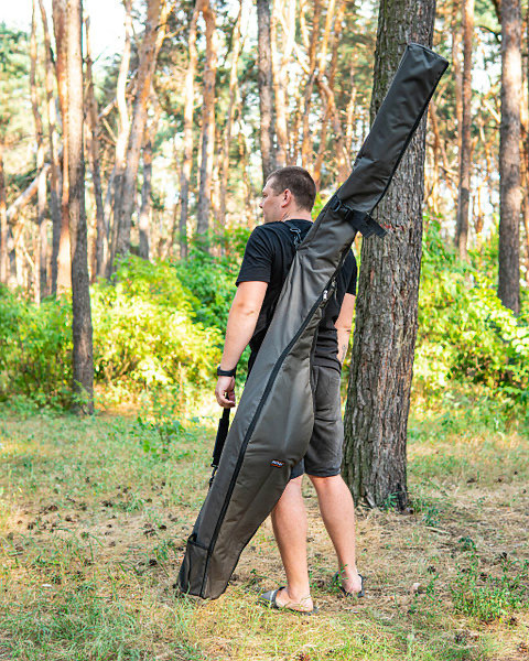 Чехол для удилищ 195 см Fisher, Чехол для удилищ с катушками 12ft