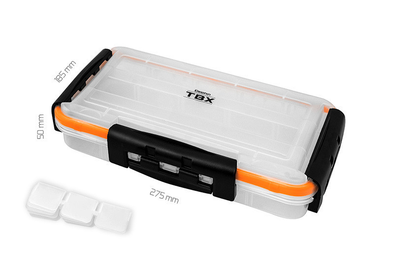 Коробка для риболовлі Delphin TBX One 275-3P Clip WP 275x185x50mm