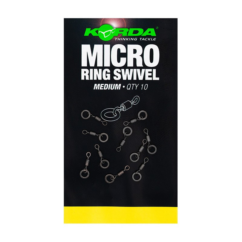 Вертлюг мікро з кільцем Korda Micro Rig Ring Swivel Medium