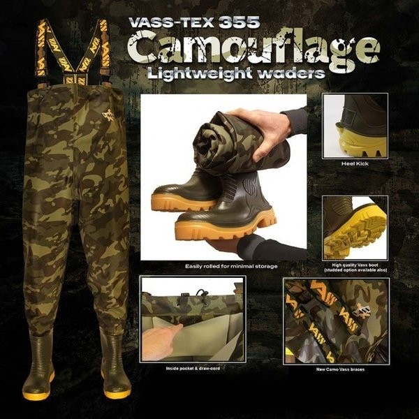 Вейдерси Vass E 355 Light Camo Chest Wader 42-47