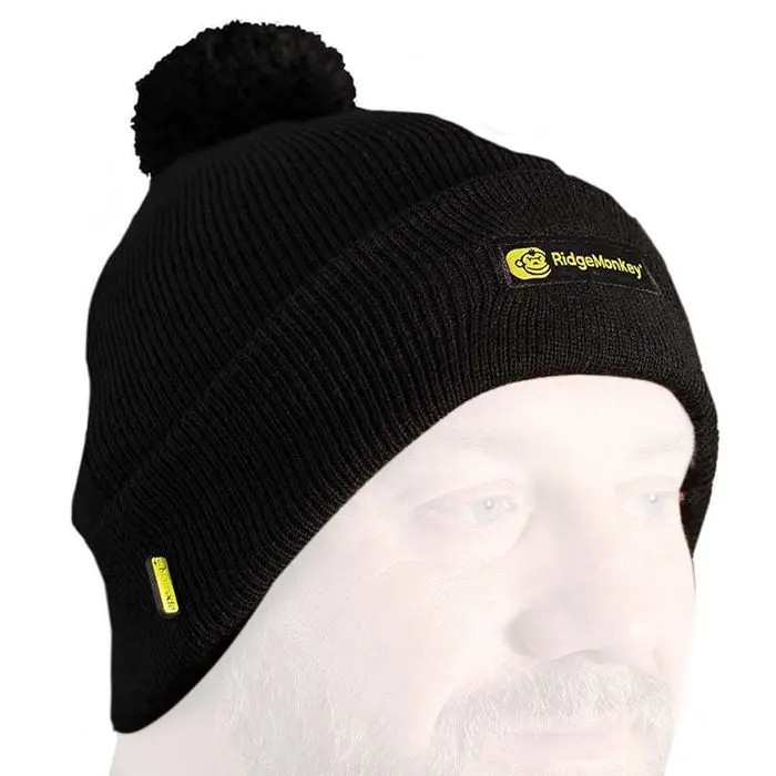 Шапка Ridge Monkey APEarel Bobble Beanie Hat чорна