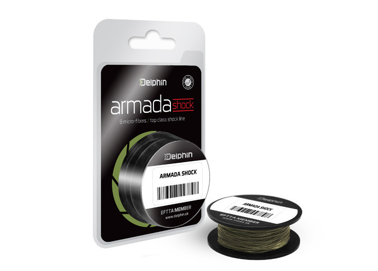 Шок лідер Delphin ARMADA SHOCK зелений 20 м 0,30 mm 68lbs