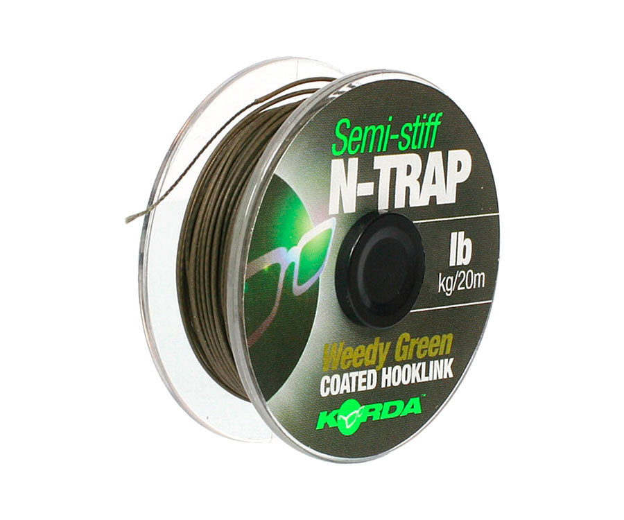 Повідцевий матеріал Korda N-Trap Semi-Stiff 20lb Green