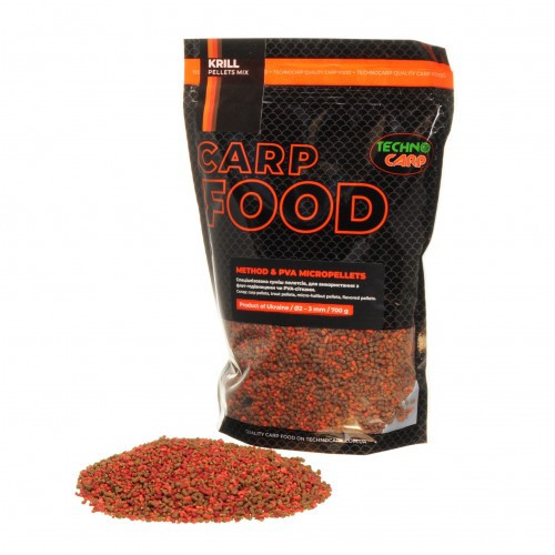 Методний пелетс Технокарп Method & PVA Micropellets Krill Mix 700g
