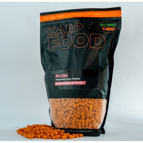 Пеллетс Технокарп Flavored Carp Pellets Plum 6mm 1kg