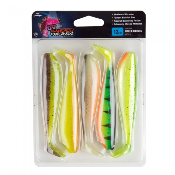 Штучна приманка Rage Ultra UV Zander Pro Shads Mixed Colour Pack 10 см/5 шт.