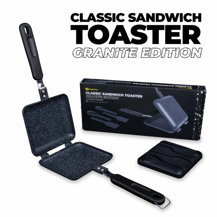Тостер зі столовим набором Ridge Monkey Classic Sandwich Toaster Granite Edition