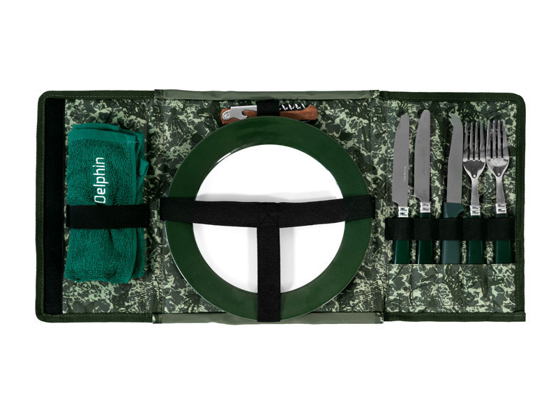 Столовий набір на 2 персони  Camping cutlery Delphin Foody SPACE C2G
