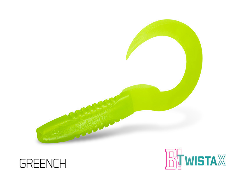 Твистер Lure Delphin TwistaX Eeltail UVs | 6cm  5pcs GREENCH