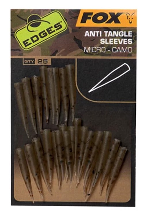 Конусний протизакручувач Fox Edges Camo Anti Tangle Sleeves 25 штук Micro