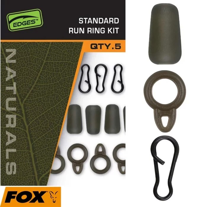 Набір для ковзного оснащення Fox Egdes Naturals Standard Run Ring Kit x 8