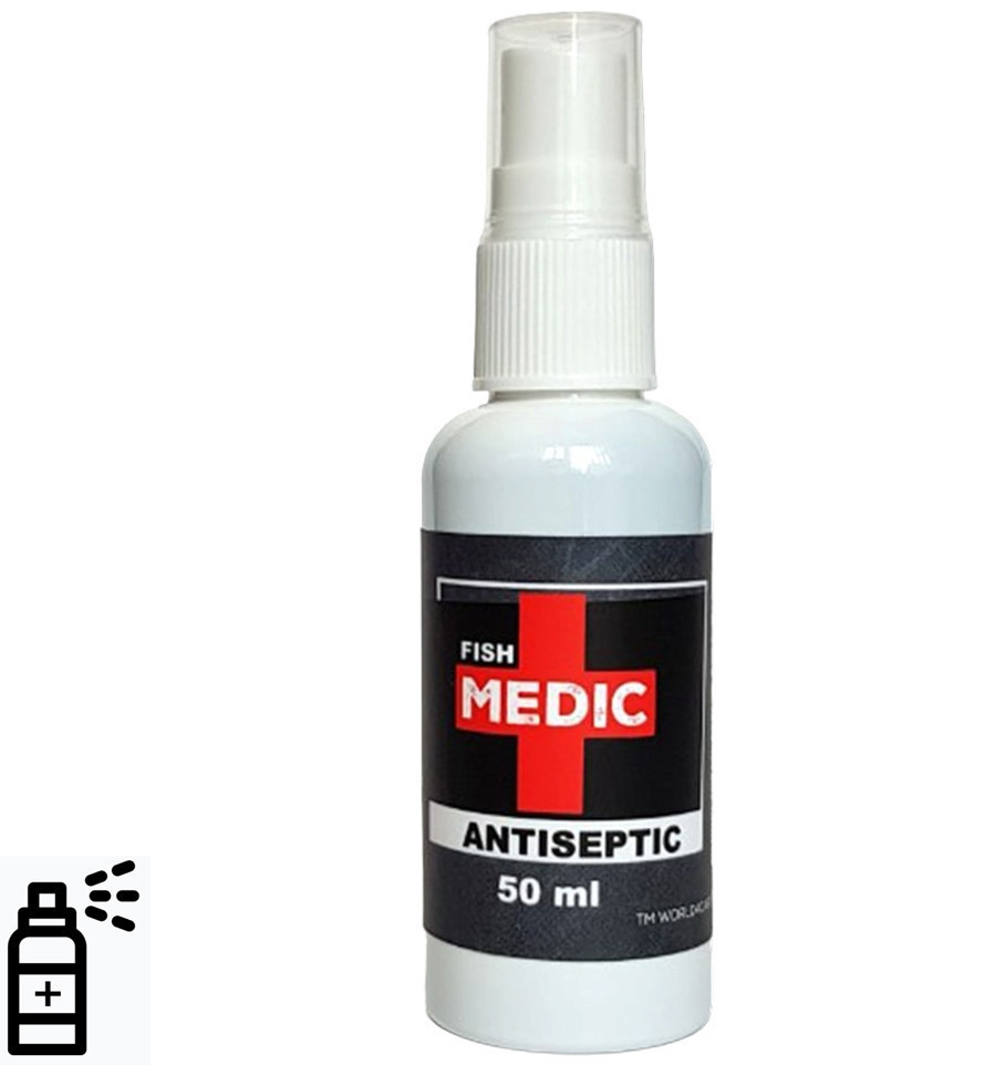 Антибактеріальний спрей для риболовлі Antiseptic FISH MEDIC. 50ml