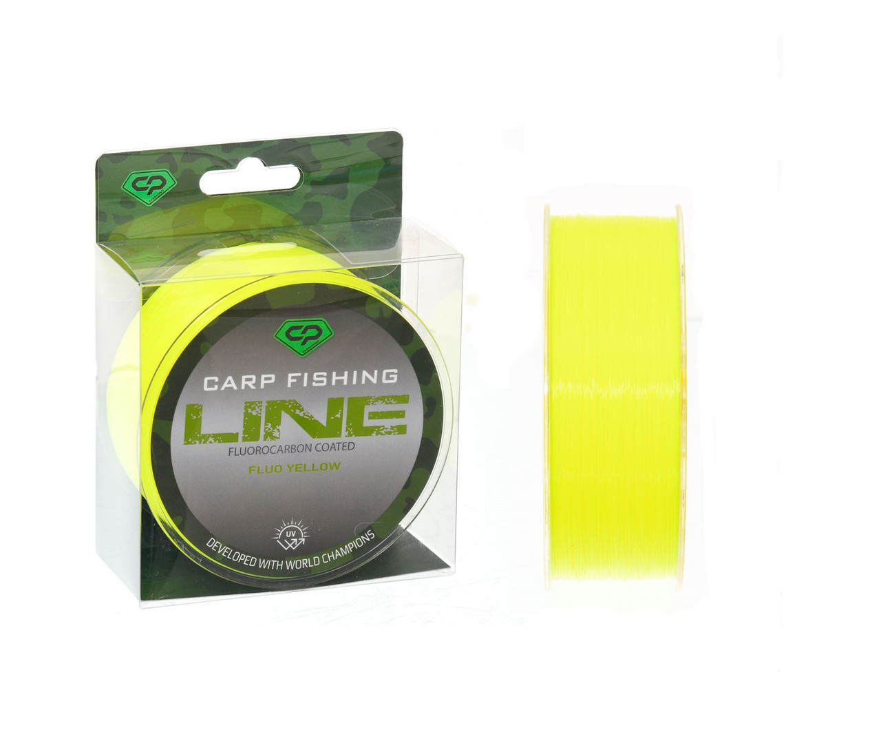 Жилка Carp Pro Diamond Carp Fishing Line Fluorocarbon Coated Fluo Yellow