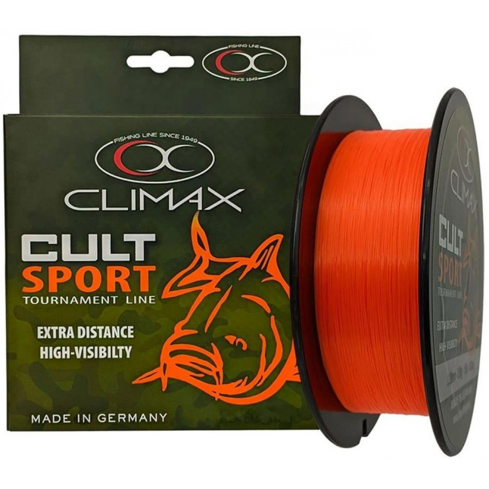 Волосінь Climax CULT Carp Sport Orange 1000 м 1000 м 0.28мм 6.8 кг