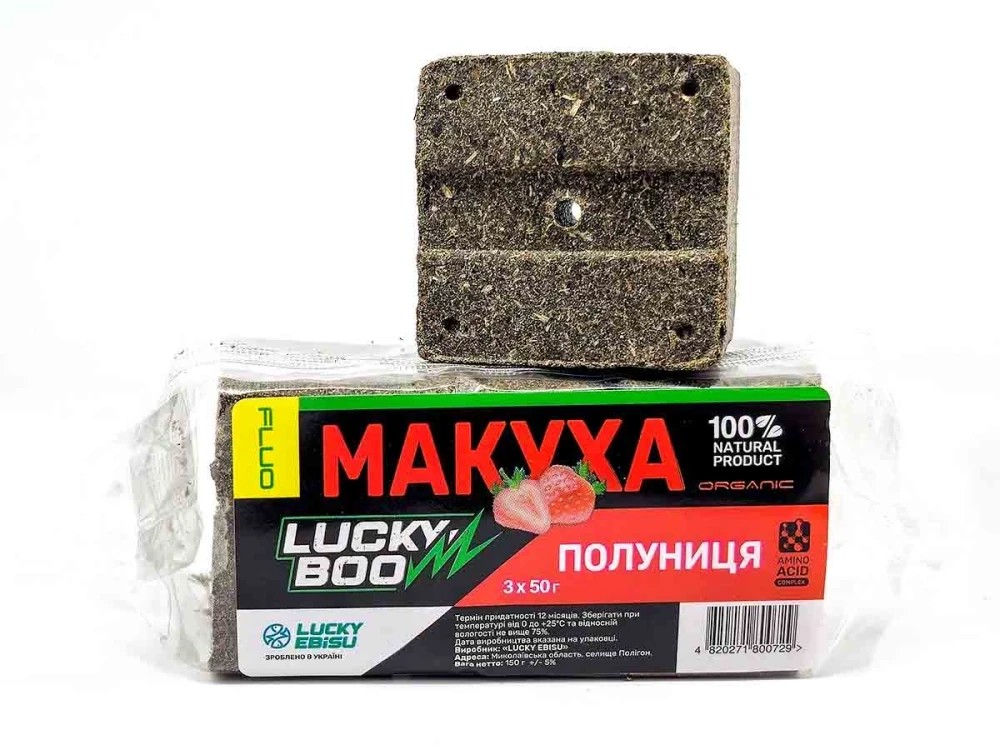 Макуха Prof Montazh Lucky Ebisu з отвором для макушника полуниця 3 шт