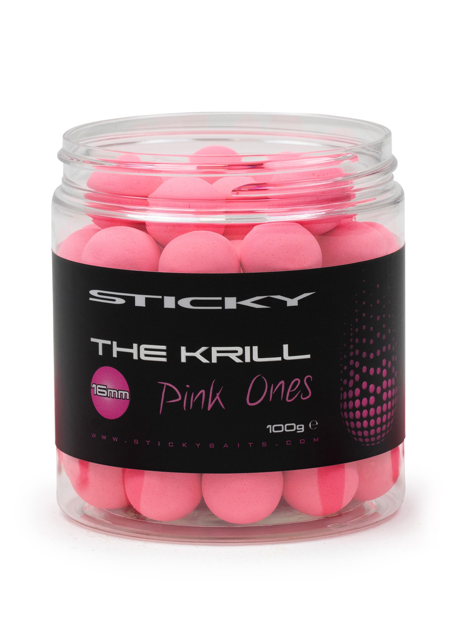 Поп ап-бойли Sticky baits THE KRILL PINK ONES POP — UPS 12 mm