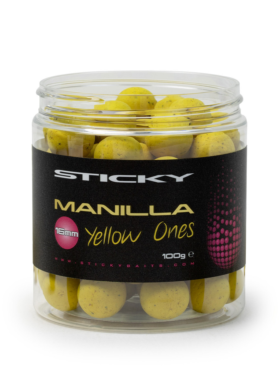 Поп ап-бойли Sticky baits MANILLA YELLOW ONES POP — UPS 12 mm
