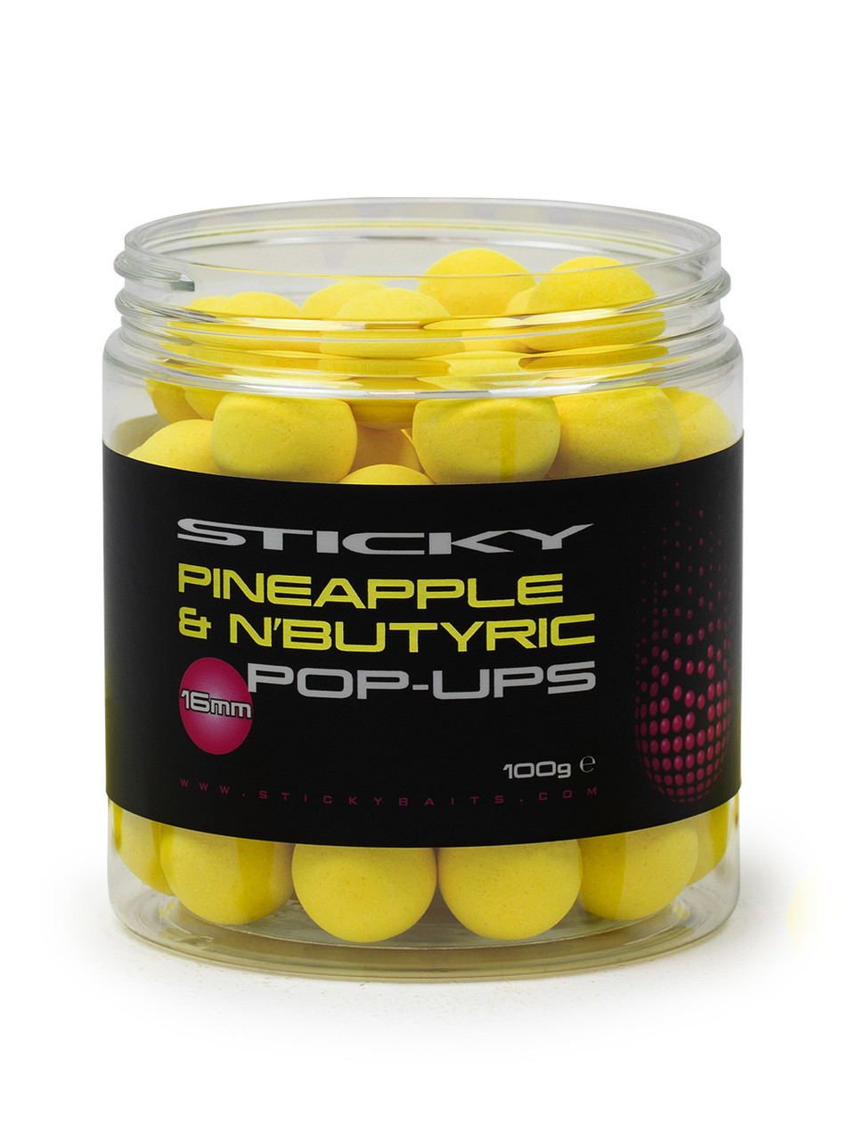 Поп ап бойлы Sticky baits PINEAPPLE & N’BUTYRIC POP - UPS 12mm