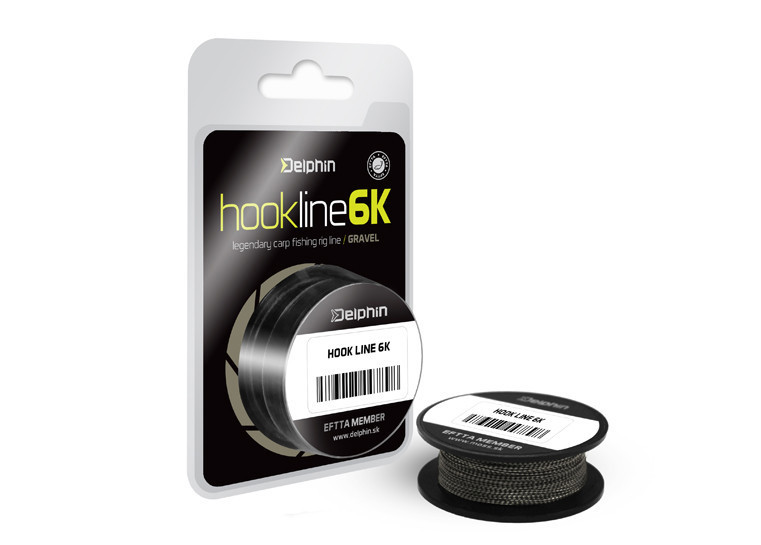 Повідцевий матеріал Delphin HOOKLINE 6K 20m гравій 15Lb