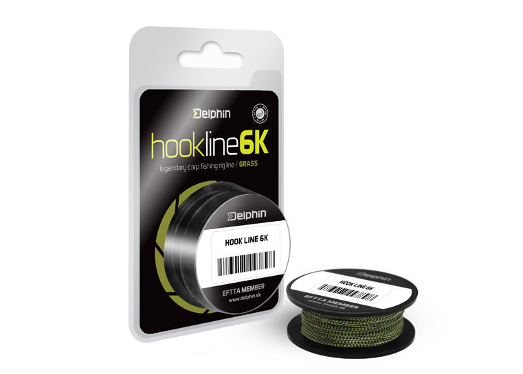 Поводочний матеріал Delphin HOOKLINE 6K 20m трава 25Lb