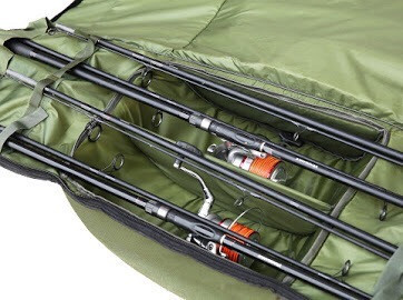 Чехол для карповых удилищ 210 см Fisher, Чехол для удилищ, Чехол для удилищ с катушками