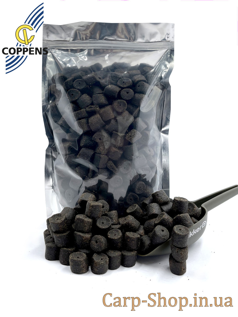 Пеллетс карповый, Pellets Coppens Black Halibut (премиум класcа с отверстием) 20 мм 1000 гр