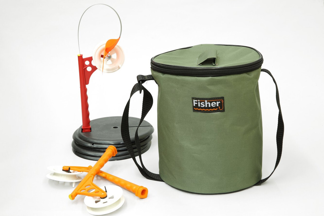 Сумка для жерлиц, Круглая сумка для жерлиц Fisher