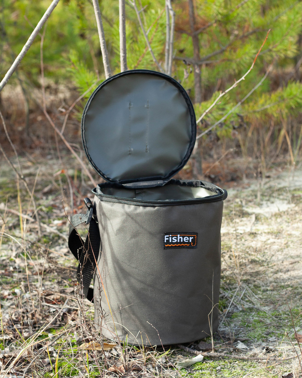 Сумка для жерлиц, Круглая сумка для жерлиц Fisher