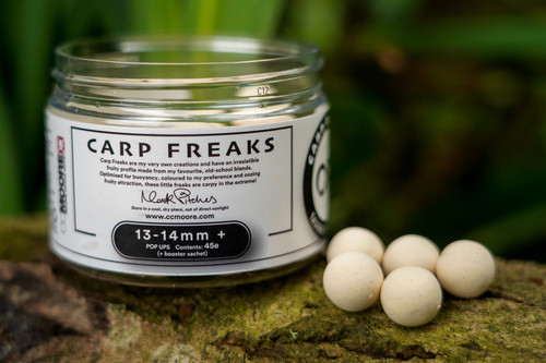 Бойли поп-ап CC Moore Carp Freaks CF1 White Pop Ups 12 mm