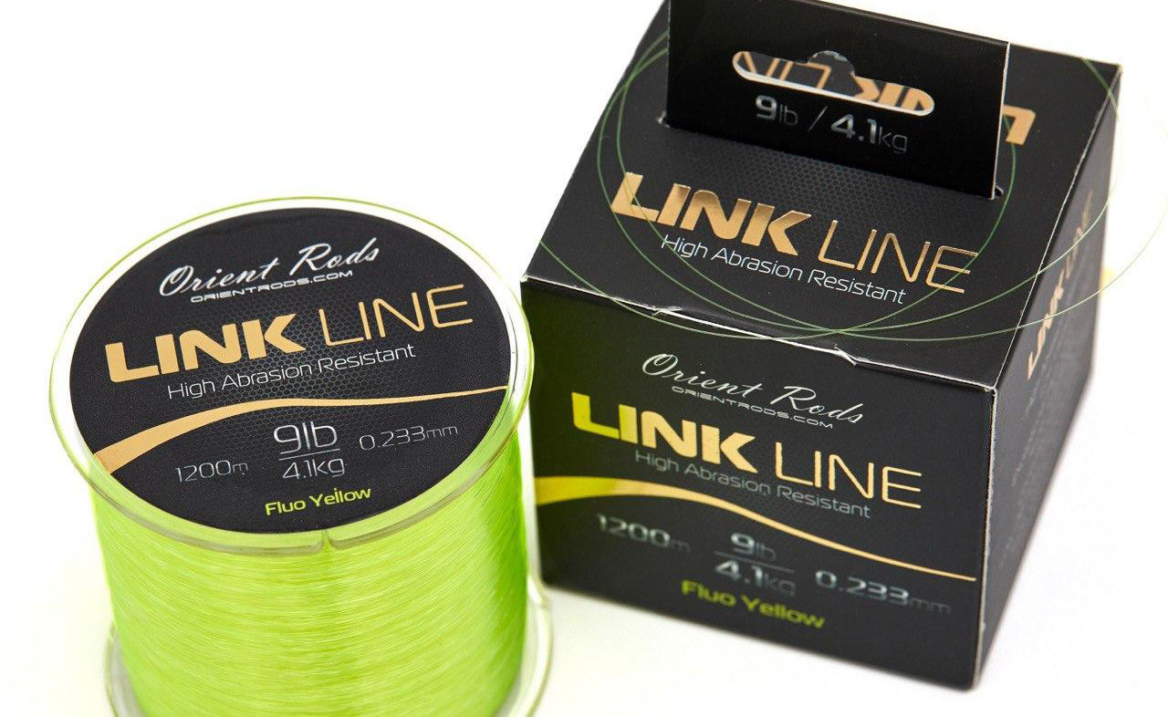 Волосінь Orient Rods LINK LINE 0,233mm Fluo Yellow 1200m
