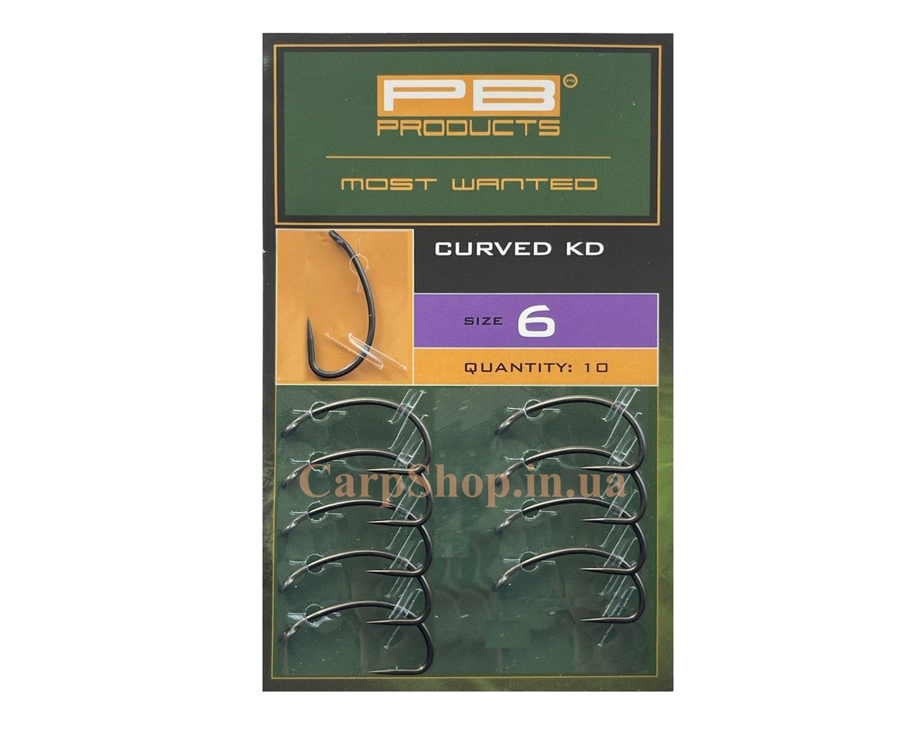Крючки PB Products Curved KD hook №6