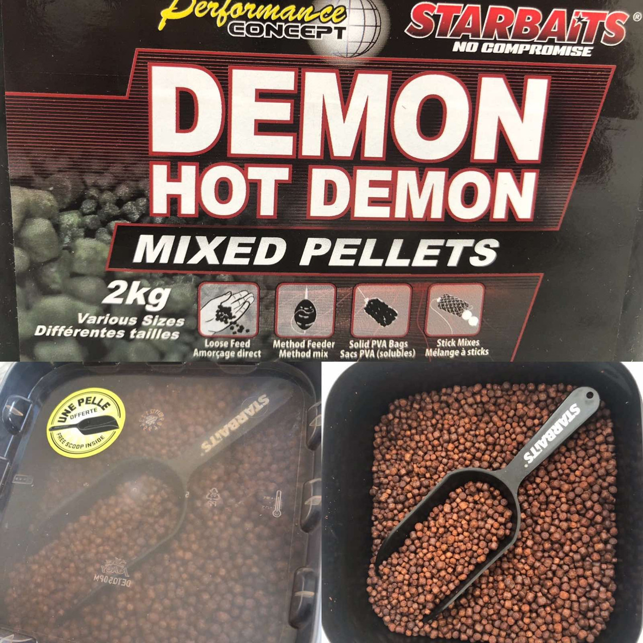 Пелетс Starbaits Demon Hot Demon Mixed Pellets 2kg