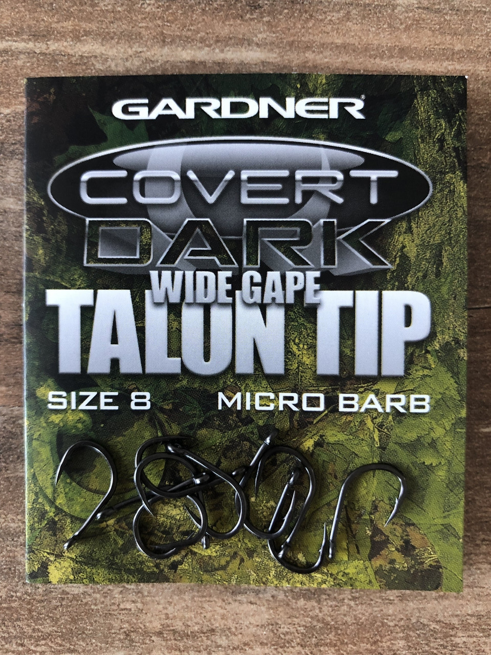 Гачок короповий Gardner Covert Dark Wide Gape Talon Tip Hook Size 8