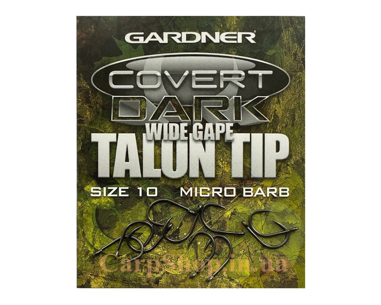 Гачок короповий Gardner Covert Dark Wide Gape Talon Tip Hook Size 10