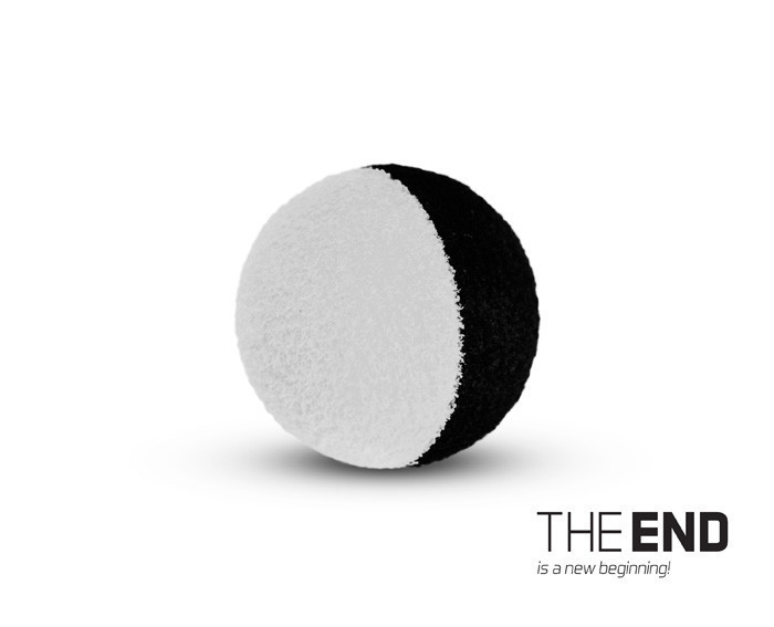 Насадка для зиг-ригу THE END ZIG RIG black-white 15 мм — 10 шт.