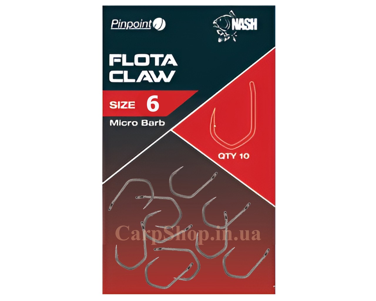 Гачки Nash Pinpoint Flota Claw Hooks, No6