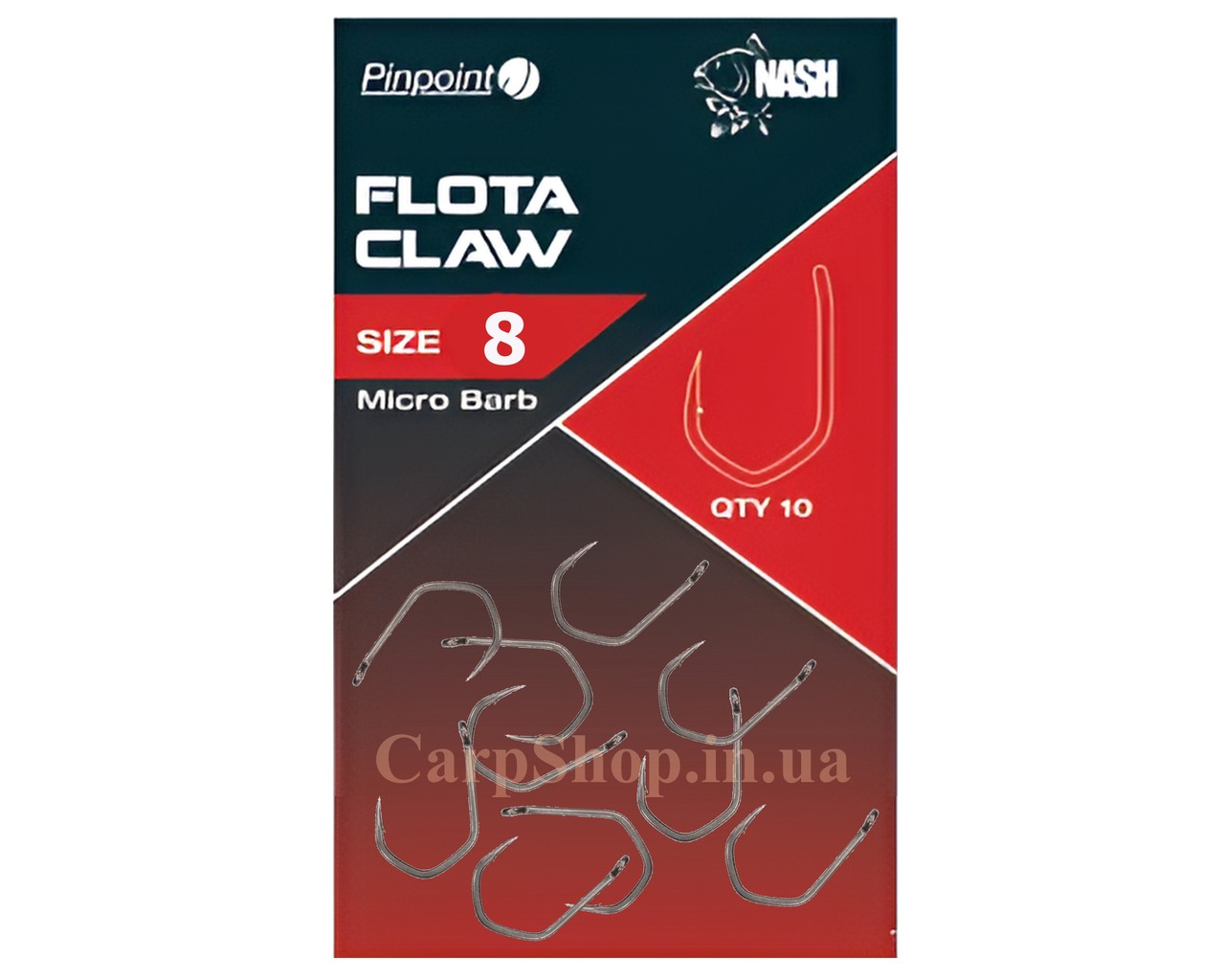 Гачки Nash Pinpoint Flota Claw Hooks, No8