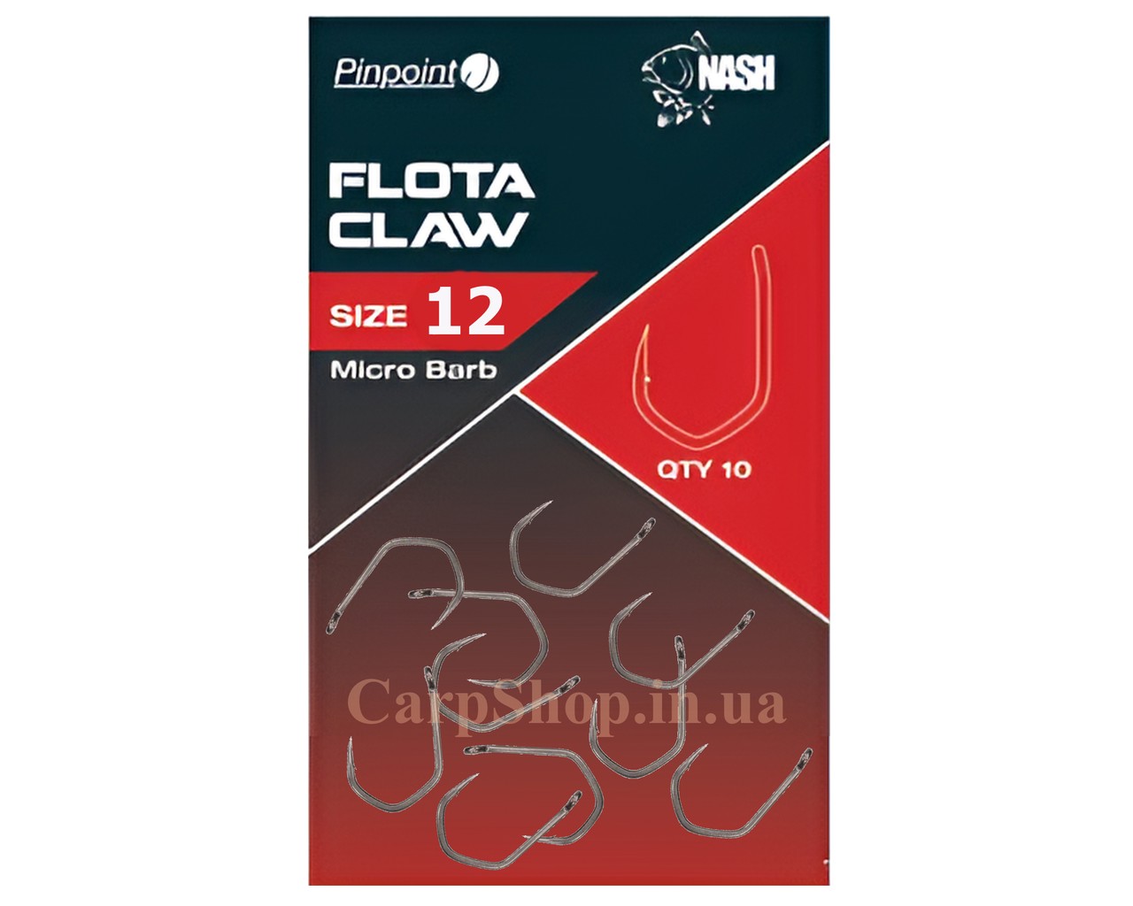 Гачки Nash Pinpoint Flota Claw Hooks, No12