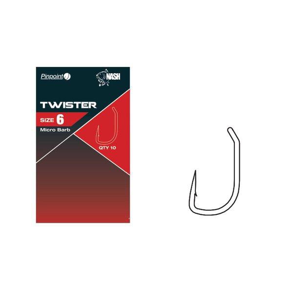 Гачки Nash Pinpoint Twister, size 6