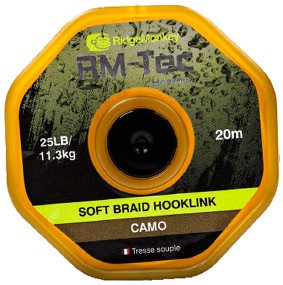 Повідцевий матеріал RidgeMonkey Soft Braid Hooklink Camo 25lb 20m