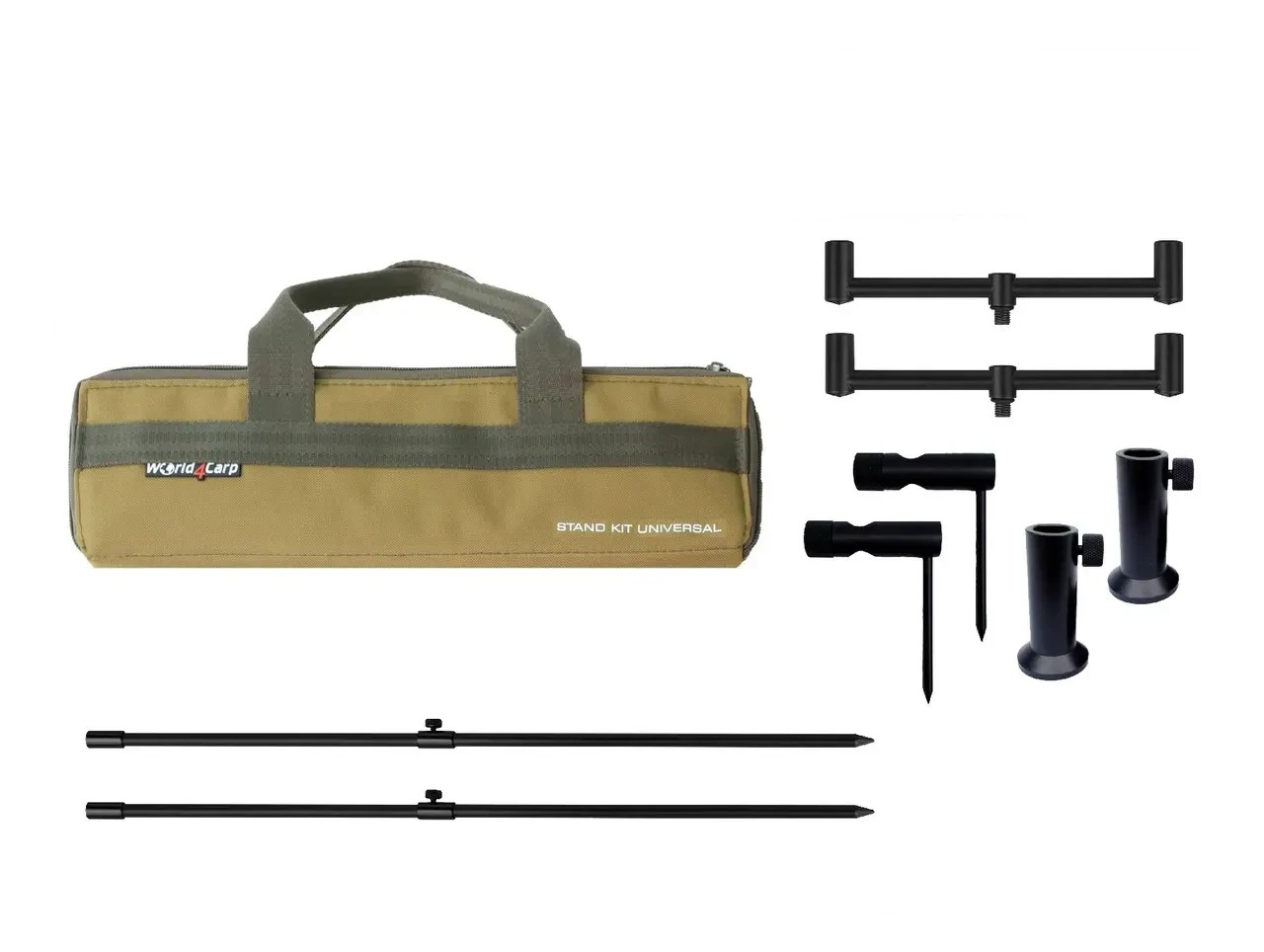 Набір стійок і буз барів у чохлі World4carp Stand Kit Universal 2 Coyote