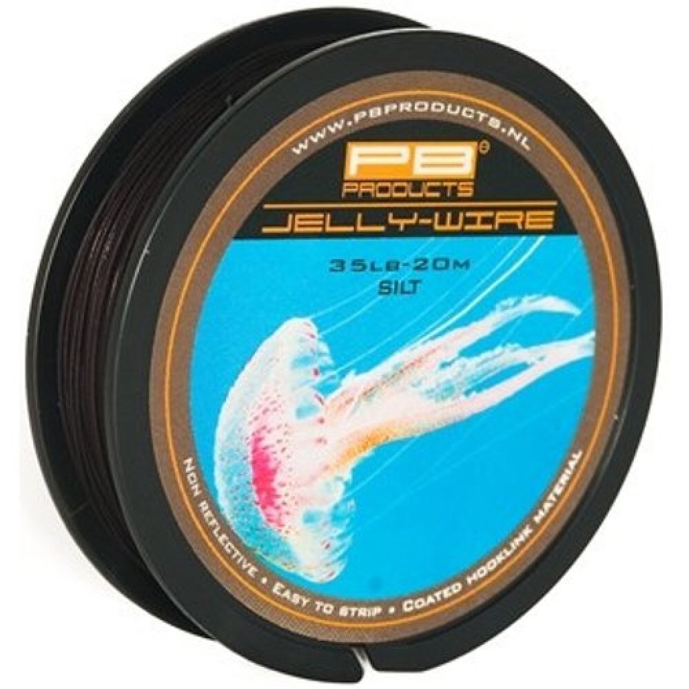 Повідцевий матеріал в обплетенні PB Products Jelly Wire 20m Silt 15lb