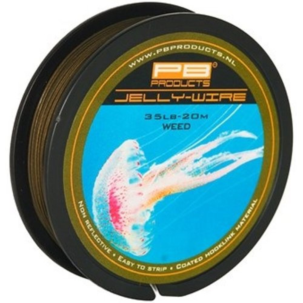 Повідцевий матеріал в обплетенні PB Products Jelly Wire 20m Silt 15lb