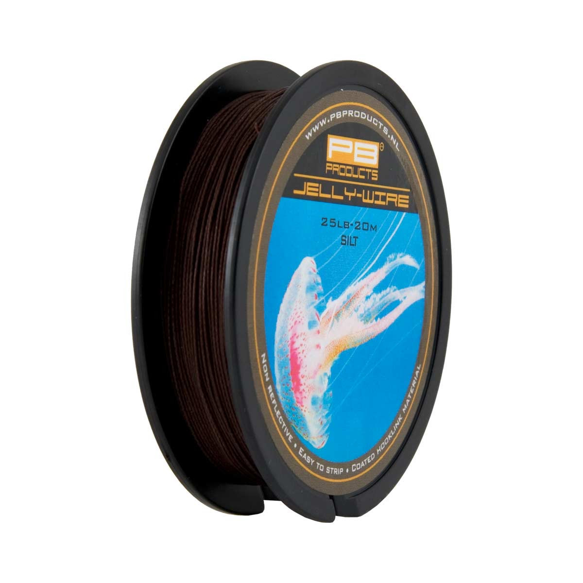 Повідцевий матеріал в обплетенні PB Products Jelly Wire 20m Silt 25lb