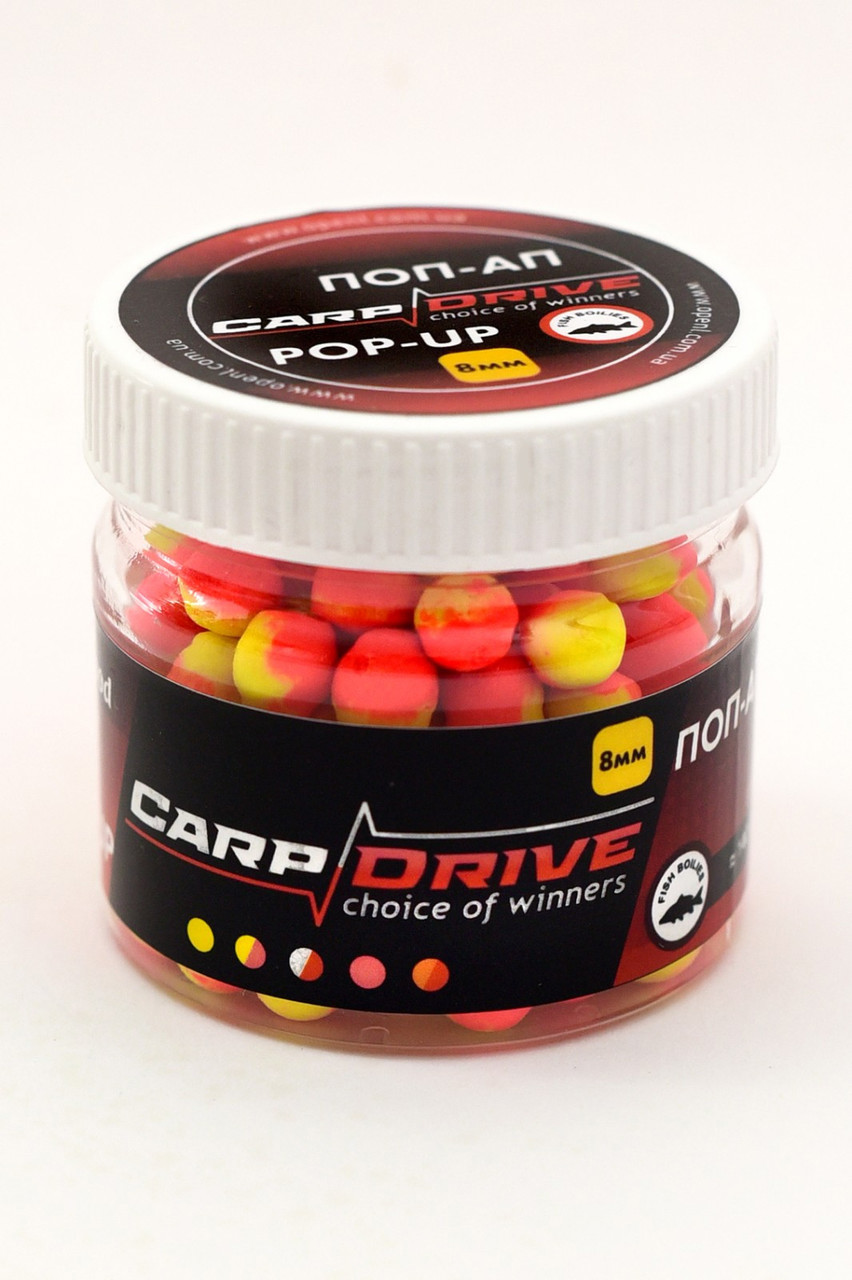 Плаваючий Бойл, поп ап для риболовлі, поп Полуниця (Strawberries) 8мм Carp Drive