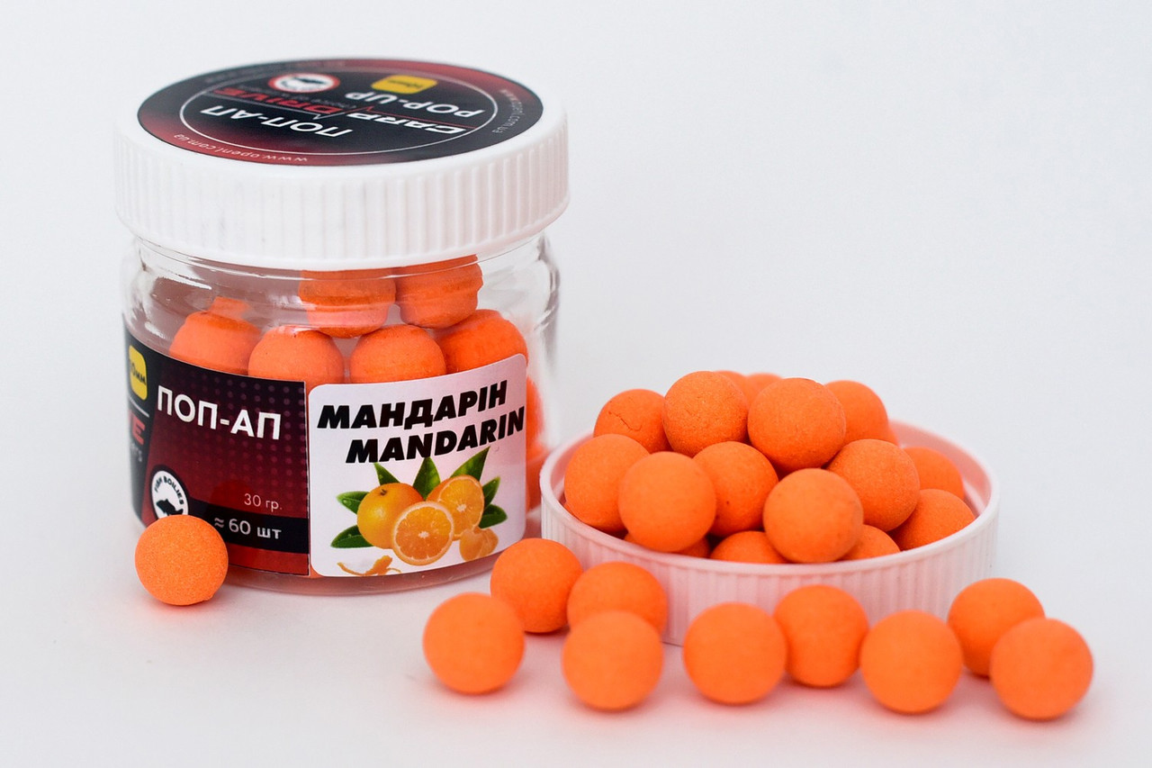 Плаваючий Бойл, поп ап для риболовлі, поп ап Мандарин (Mandarin) 10мм Carp Drive