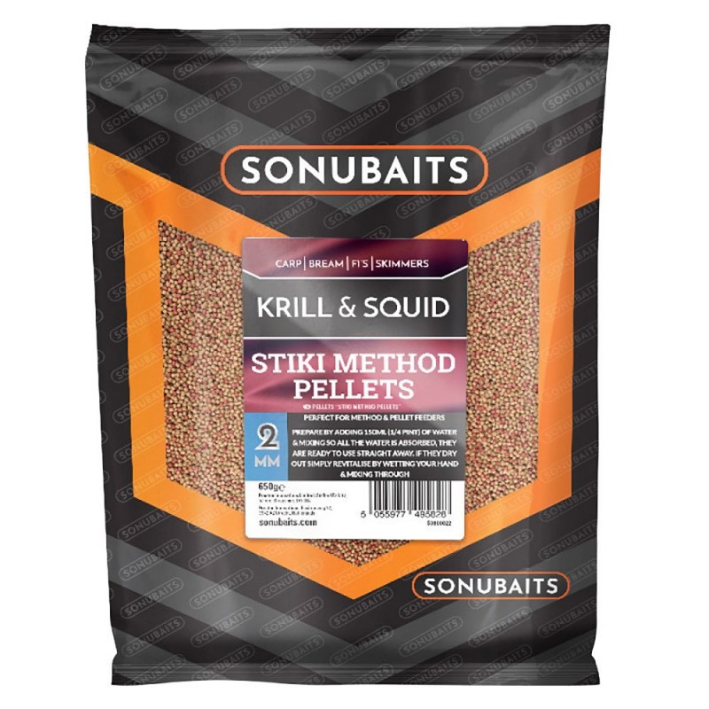 Методный пеллетс, Sonubaits Krill & Squid 2mm 900g