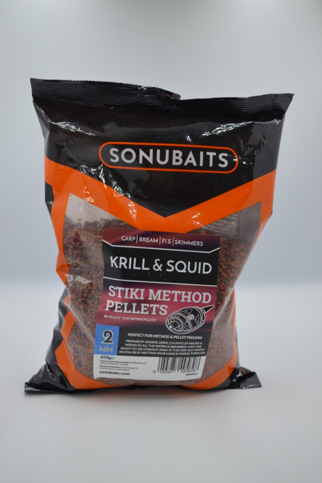 Методный пеллетс, Sonubaits Krill & Squid 2mm 900g
