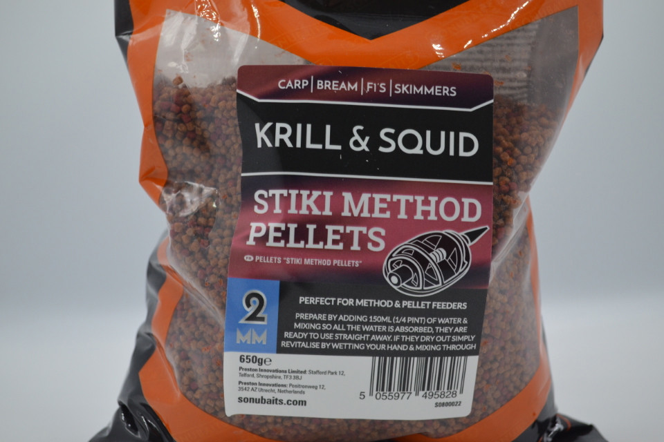 Методный пеллетс, Sonubaits Krill & Squid 2mm 900g
