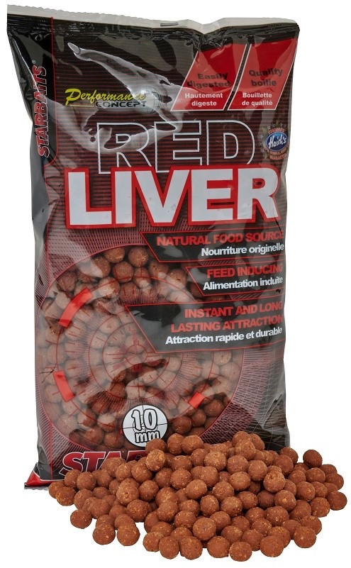 Бойли Starbaits Red Liver 10 mm 1kg